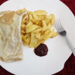 A picture of Chips & Eggs.