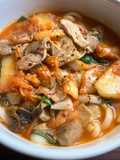 Fiery Pork & Kimchi Udon Soup