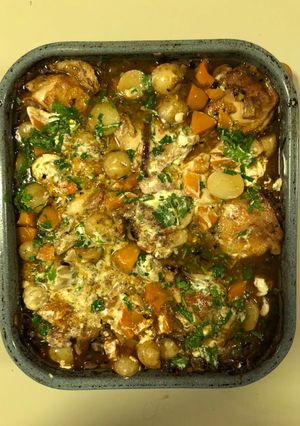 A picture of Chicken, Butternut Squash & New Potato Ovenbake (11/20 version).