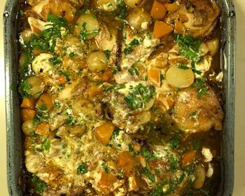 Popular Recipe Chicken Butternut Squash  New Potato Ovenbake 1120 version Delicious Simple