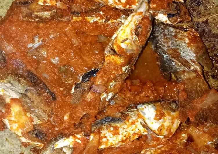 Resep Ikan sambal merah bombai yang Menggugah Selera