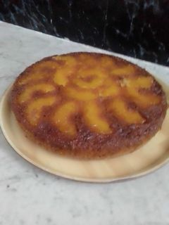 صورة لوصفة كيكة الاناناس المقلوبة