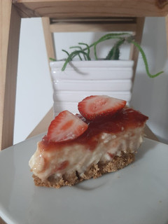 Una foto de Cheesecake de fresa🍓