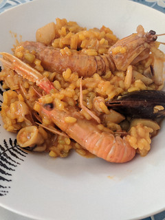 Una foto de Arroz meloso de marisco