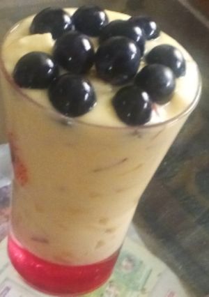 A picture of Custard with fruits#Ramadhancontest.