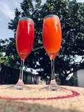 Fresh Watermelon And Orange Juice