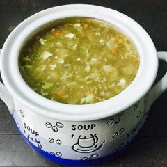A picture of Chicken Corn Soup.
