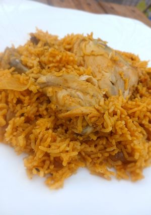 صورة لوصفة كبسه دجاج