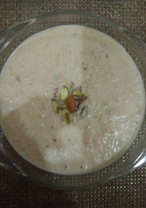 A picture of Apple kheer recipe.