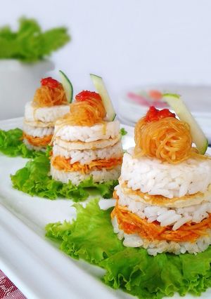 Foto resep Nasi Uduk Mini Lapis