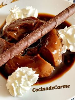 Una foto de Chocoflan con bebida de avena 0%