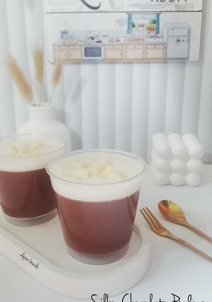 Foto resep Silky Chocolate Puding with Vla Cream Cheese