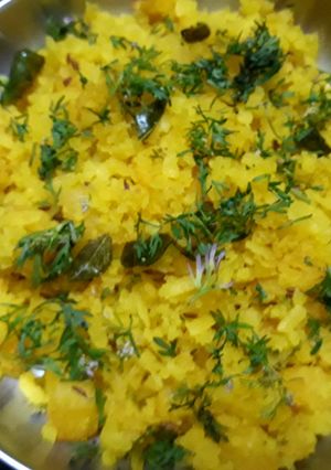 A picture of Potato Poha.