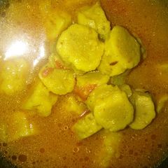 A picture of Gatte ki sabji.
