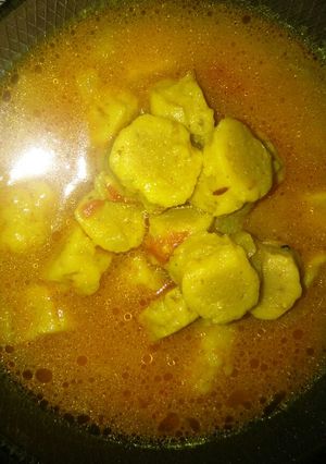 A picture of Gatte ki sabji.