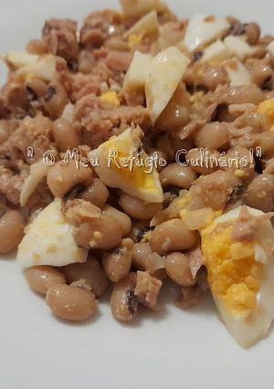 Foto de ♥ Salada de Feijão Fradinho, com Ovo Cozido e Atum - Sugestão de Marmita - FussionCook - FC7Smart ♥