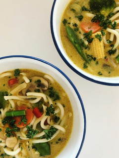 A picture of Curry Noodle Soup.