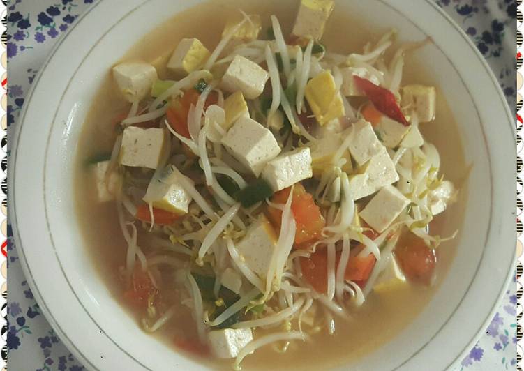 Sayur Tauge Tahu (masakan sederhana)