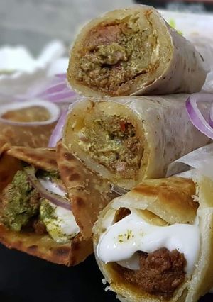 A picture of Beef Bihari Boti Paratha Roll.