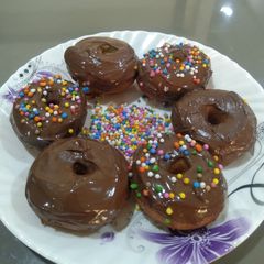 A picture of Curd Nutella Donut (Without Yeast).
