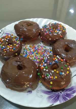 A picture of Curd Nutella Donut (Without Yeast).