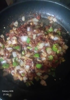 Una foto de Papas con longaniza 🇲🇽🥰🥰