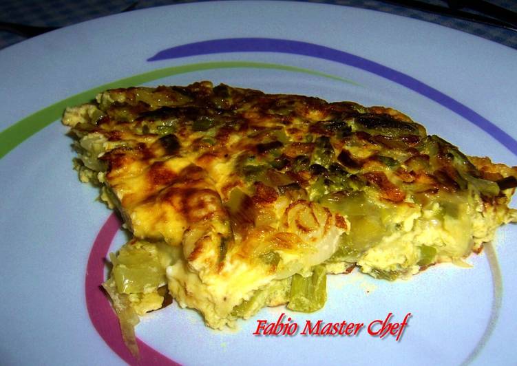 Frittata di Uova con Piselli e Wurstel