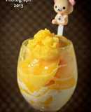 牛奶芒果冰淇淋(無鮮奶油版)