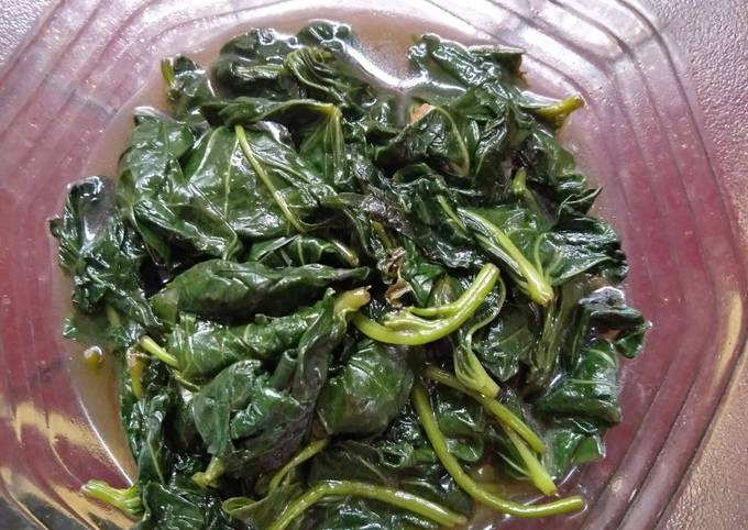 Standar Resep bikin Tumis Daun Ubi yang nikmat