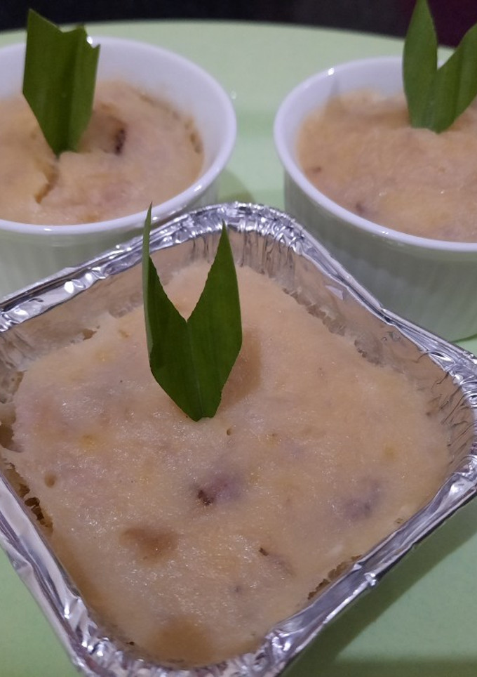 Foto resep Bingka pisang / pudding pisang / kadobok pisang