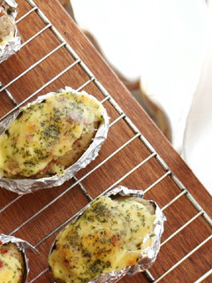Foto resep Double Baked Stuffed Potatoes