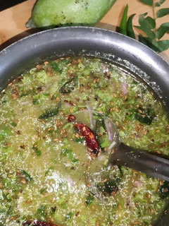 A picture of Raw Mango Rassam.