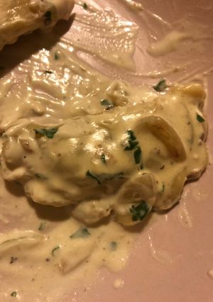 Una foto de Pasta fresca rellena de setas
