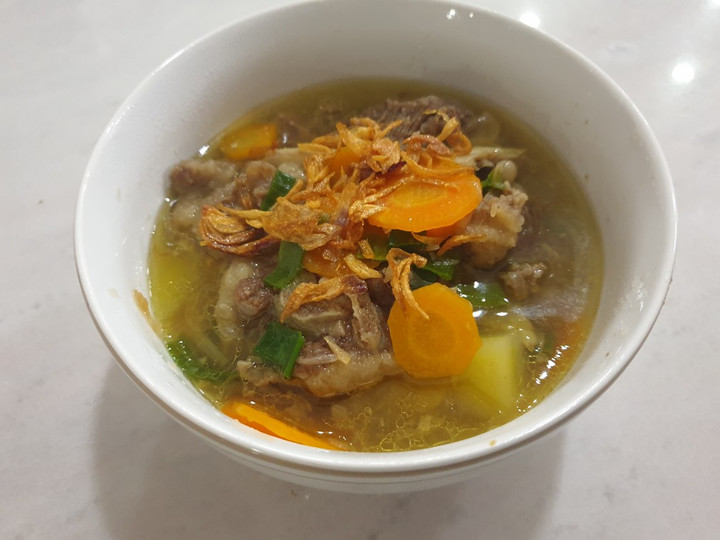 Resep 8. Sop Daging Iga dan Buntut Anti Gagal