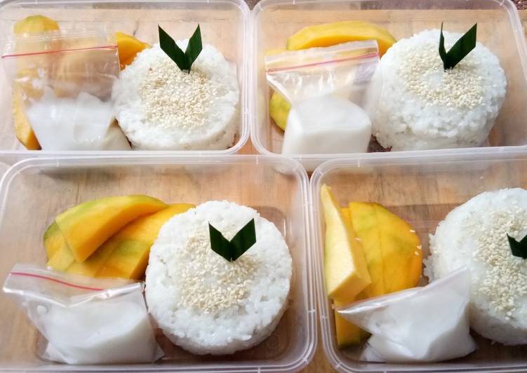 Bagaimana Membuat Mango sticky rice yang Bisa Manjain Lidah