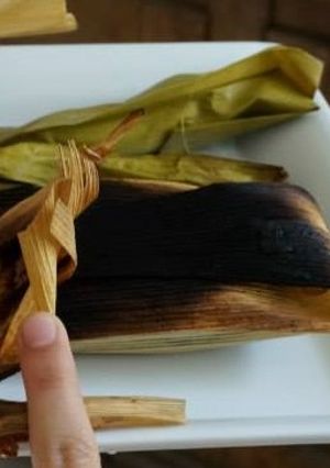 Una foto de Tamal asado