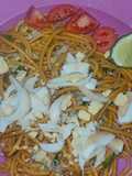 Mie lidi goreng pokcoy limau kuit