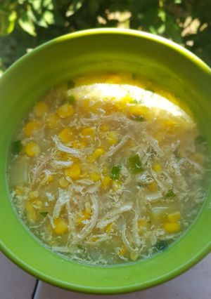 Foto resep Sup Jagung Ayam praktis dan mudah