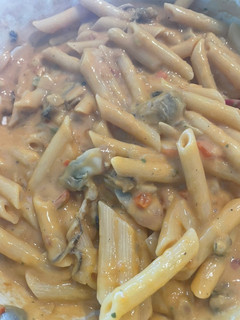 Una foto de Pasta con mariscos