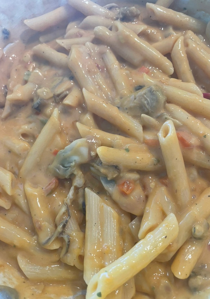 Una foto de Pasta con mariscos