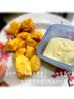Foto resep Dori nugget + cheese sauce (MPASI 12 bulan)