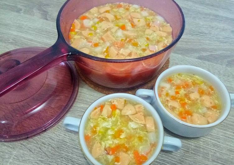 Cara Gampang Menyiapkan Sup jagung (menu diet) Anti Gagal