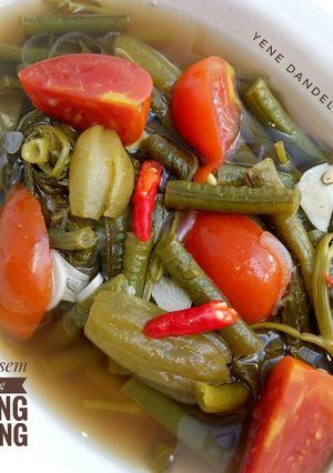 Foto resep Sayur Asem Kangkung Kacang Panjang #Dandelion