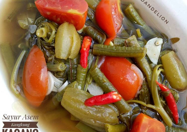 Sayur Asem Kangkung Kacang Panjang #Dandelion