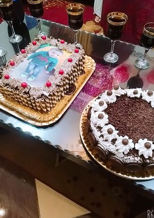 صورة لوصفة التورتين دول عملتهم لابني في عيد ميلاده 💖