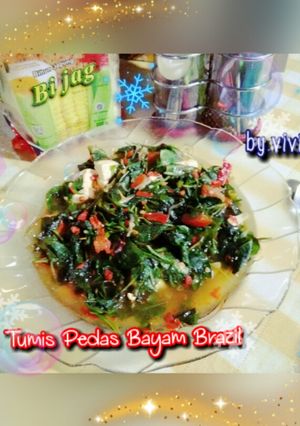 Foto resep Tumis Pedas Bayam Brazil
