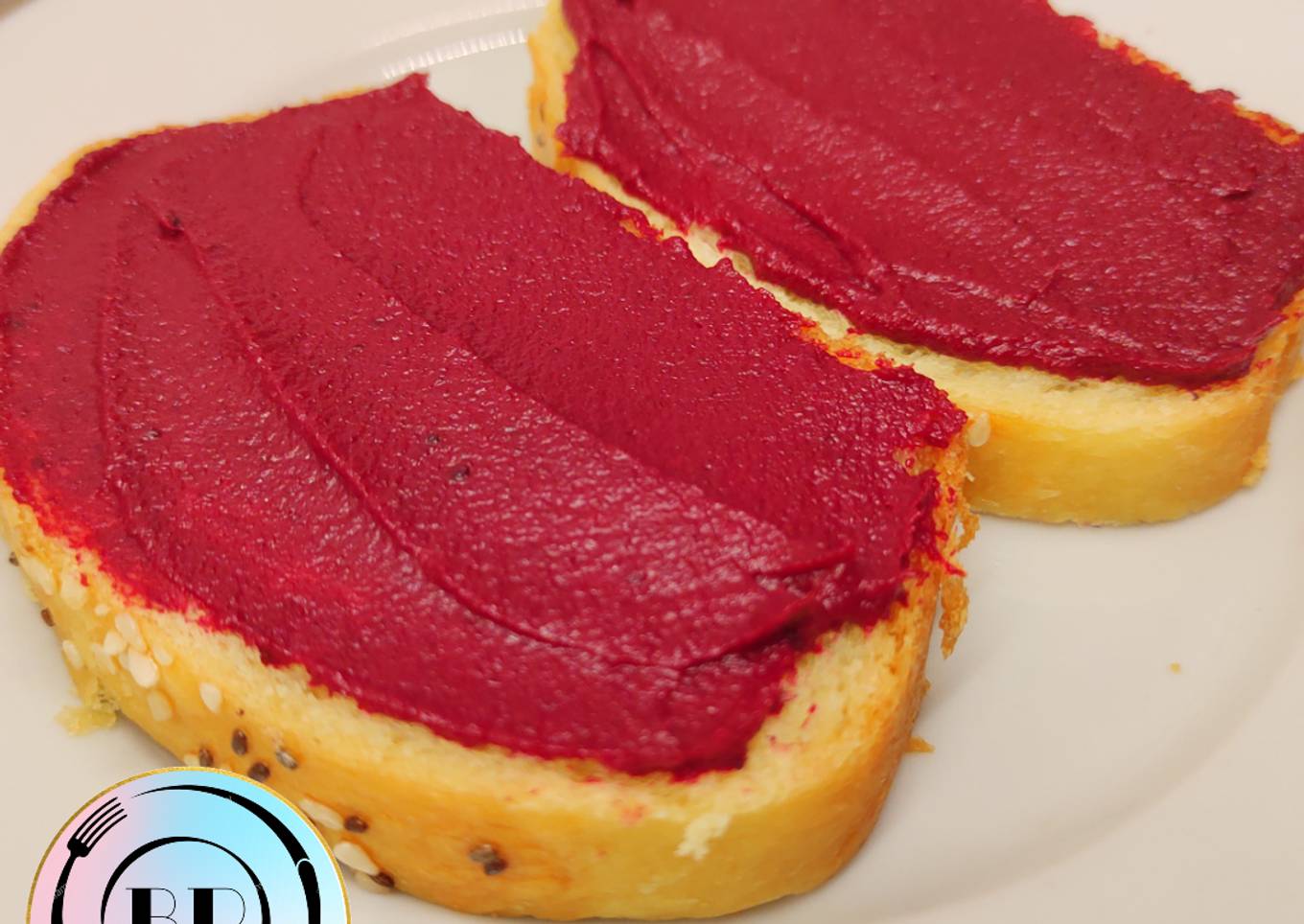 Mayonesa vegana de remolacha