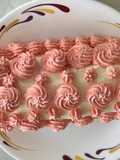 Ginger biscuit log cake