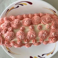 A picture of Ginger biscuit log cake.