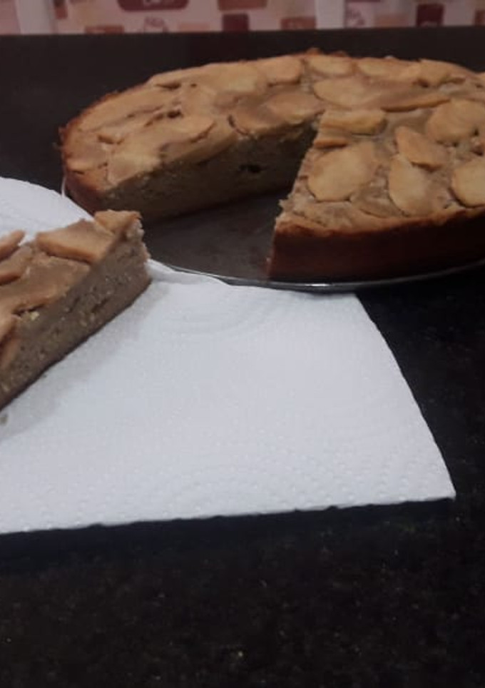 Una foto de Torta de manzana sin tacc, harina de sorgo, light